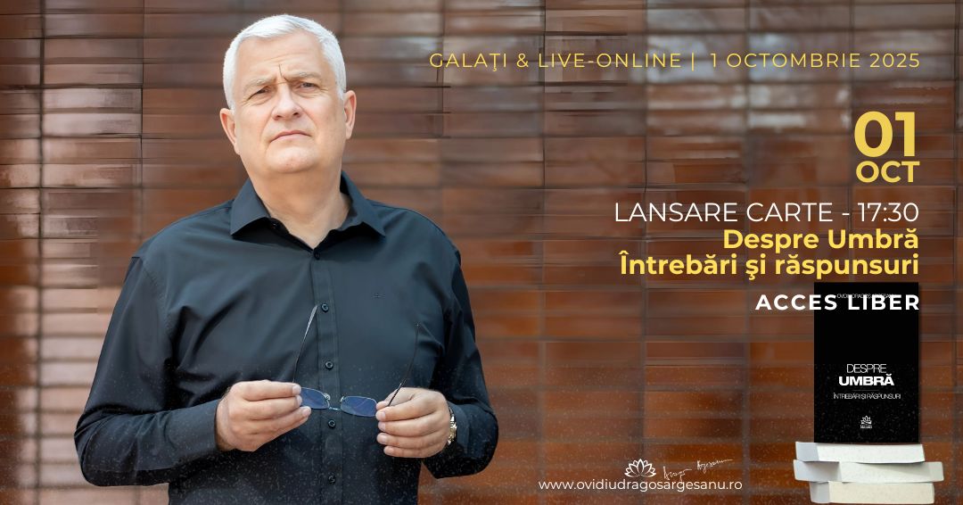 Lansare carte: Despre Umbra. Intrebari si raspunsuri – Galati – acces online