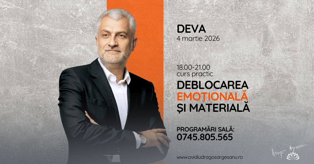 Curs Practic Deblocarea emotionala si materiala – Deva – acces online (Seniori)