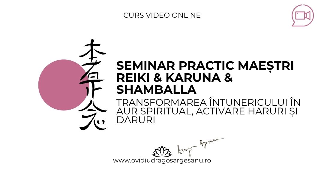 6 Seminar Maestri Reiki & Karuna & Shamballa – Bucuresti – acces online