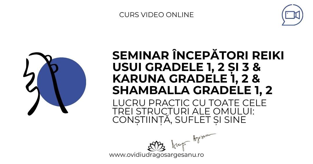 10 Seminar Incepatori Reiki Gradele 1, 2, 3 & Karuna Gradele 1, 2 & Shamballa Gradele 1, 2 – Bucuresti – acces online