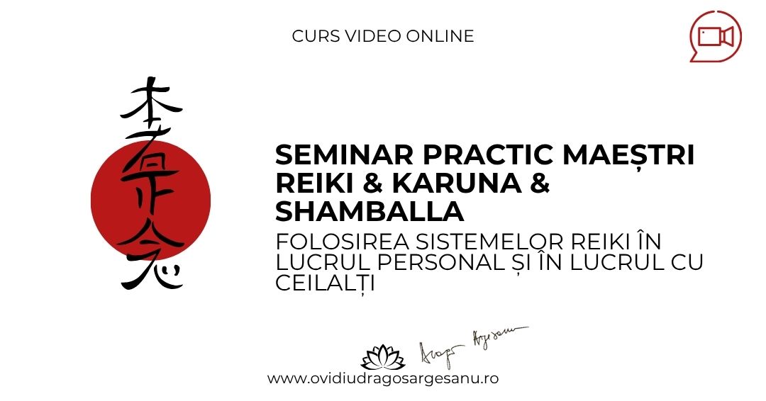 12 Seminar Maestri Reiki & Karuna & Shamballa – Bucuresti – acces online
